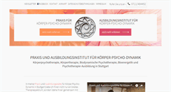Desktop Screenshot of koerper-psycho-dynamik.de